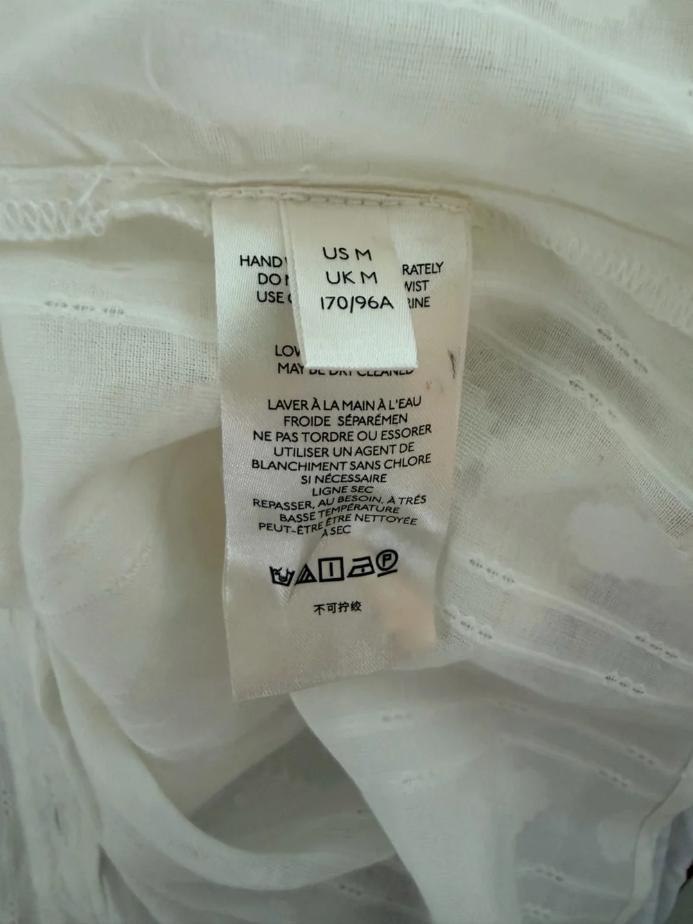 Anthropologie X Pilcro White Tie-Front Textured Camp Shirt M 100% Cotton